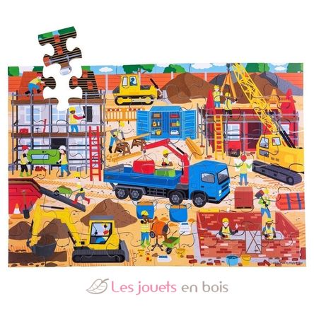 Puzzle gigante Cantiere BJ914 Bigjigs Toys 1