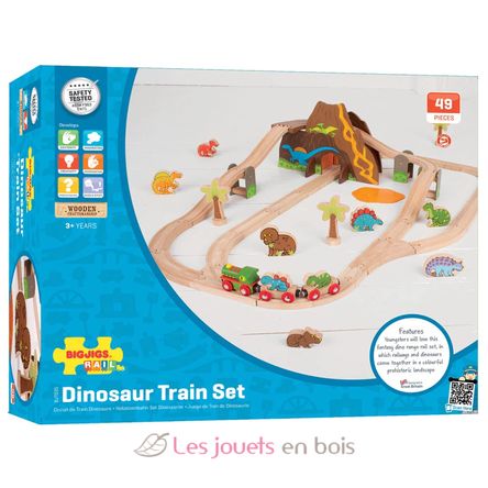 Set trenino Dinosauri BJT035 Bigjigs Toys 9