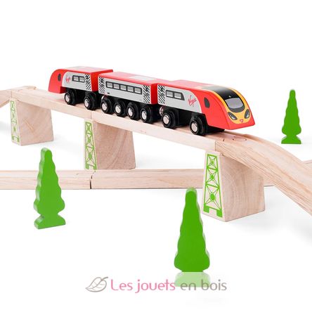 Trenino Virgin Pendolino BJT461 Bigjigs Toys 7