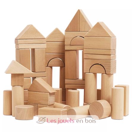 Blocchi da costruzione in legno naturale con borsa TV-PL5000 Le Toy Van 1