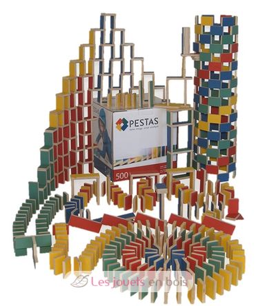 Confezione da 500 pezzi di domino Pestas PE-500Pcube Pestas 1