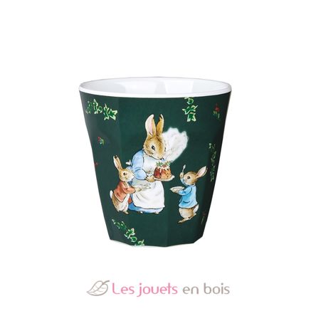 Bicchiere Peter Rabbit Natalizi verde PJ-BP714N Petit Jour 2