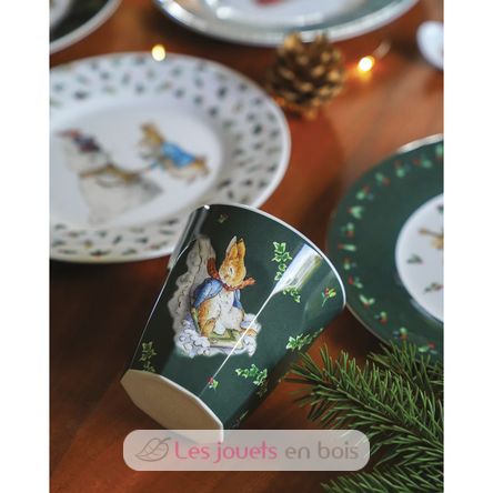Bicchiere Peter Rabbit Natalizi verde PJ-BP714N Petit Jour 3