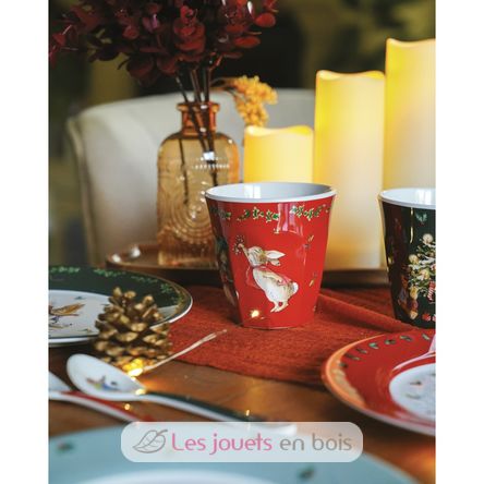 Bicchiere Peter Rabbit Natalizi rosso PJ-BP715N Petit Jour 3
