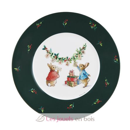 Piatto Peter Rabbit Natalizi 20 cm PJ-BP927N Petit Jour 1