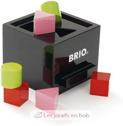 Scatola di forma laccata nera BR30144-1845 Brio 1