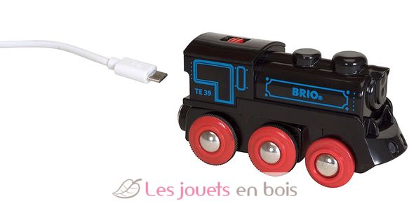 Locomotiva ricaricabile con mini cavo BR33599 Brio 4