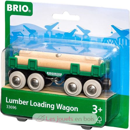 Carro trasportatore in legno BR33696-3138 Brio 2