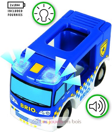 Camion della polizia - Suoni e luci BR-33825 Brio 3