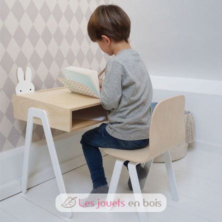 Sedia per bambini da 2 a 6 anni - Bianco KIDSCHAIRSMALLWH In2wood 3