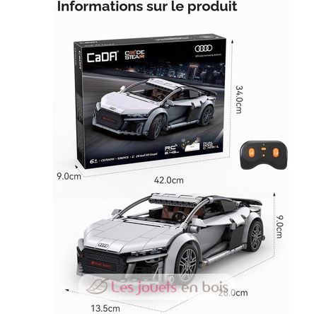 Auto sportiva Audi R8 Coupé 536 pezzi C57012W CaDA 2