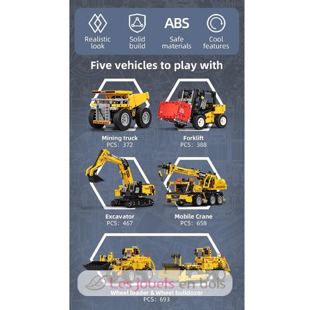 Autocarro con cassone ribaltabile 372 pezzi C65001W CaDA 7