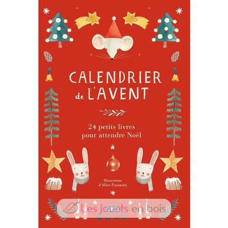 Calendario dell'Avvento 24 piccoli libri rosso SJ-5742 Sassi Junior 1