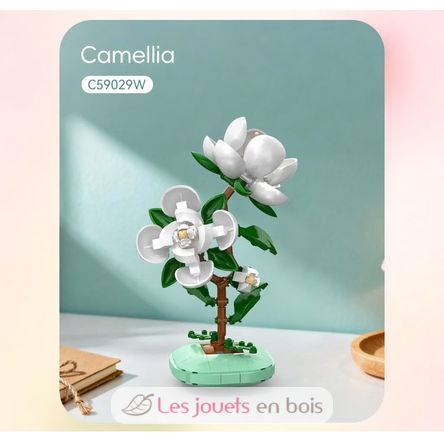 Vaso floreale di camelie 301 pezzi C59029W CaDA 3