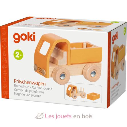 Furgone con pianale arancione GK55836 Goki 4