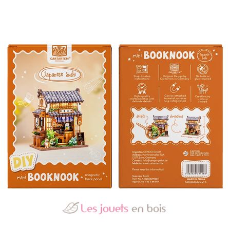 Mini Book Nook Sushi giapponese CT112 Cartartem 8