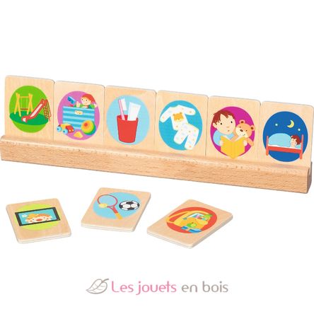 Schede in legno immagini di routine quotidiana GK58292 Goki 4