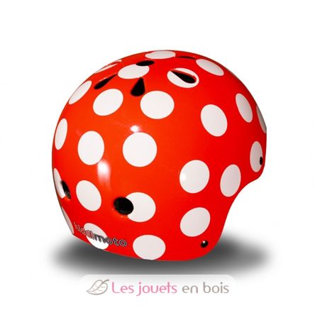 Casco Red Dotty SMALL KMH009S Kiddimoto 2