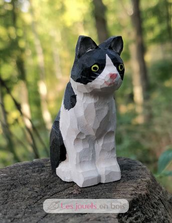 Figurina gatto in legno WU-40623 Wudimals 2