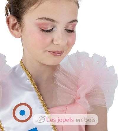 Abito rosa di Miss Francia 128 cm CHAKS-C4721128 Chaks 3
