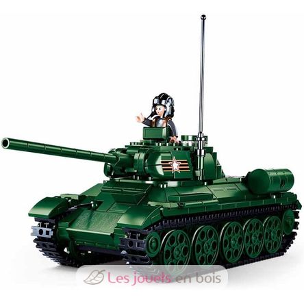 Model Bricks - Carro armato T34-85 SL-M38-B0982 Sluban 1