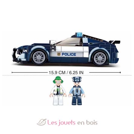 Auto della polizia 284 pezzi SL-M38-B1063 Sluban 2