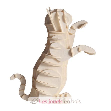 Modello 3D in carta gatto bianco FRI-11636 Fridolin 1