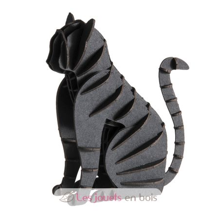 Modello 3D in carta gatto nero FRI-11635 Fridolin 1