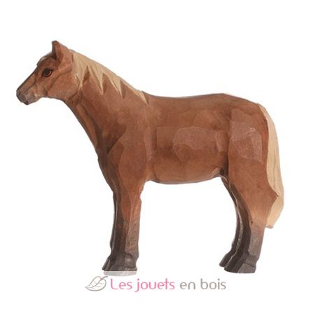 Figurina marrone cavallo in legno WU-40603 Wudimals 1