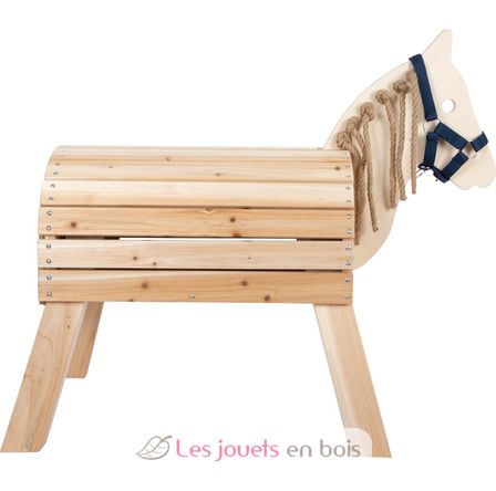 Hess - Porta spazzolino con timer per bambini Cavallo, in legno