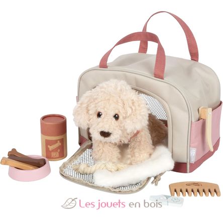 Cane con borsa e set per la cura rosa LE12838 Small Foot company 2