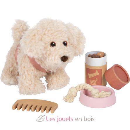 Cane con borsa e set per la cura rosa LE12838 Small Foot company 5
