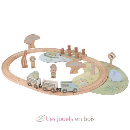 Set ferroviario in legno Safari Friends LD7451 Little Dutch 5