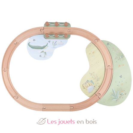 Set ferroviario in legno Safari Friends LD7451 Little Dutch 2