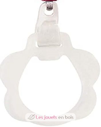 Attacco per ciuccio in silicone rosa bianco beige NA877619 Nattou 2