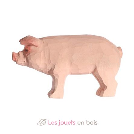 Figurina scrofa in legno WU-40604 Wudimals 1