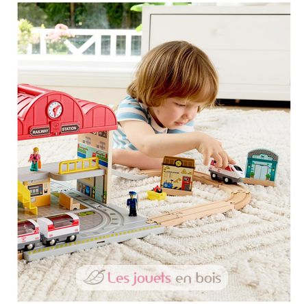 Set stazione ferroviaria portatile HA-E3877 Hape Toys 5
