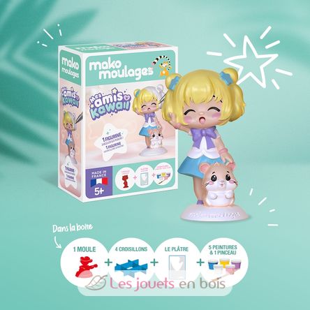 Scatola di stampaggio Bambina e il suo criceto MM39126 Mako Créations 2