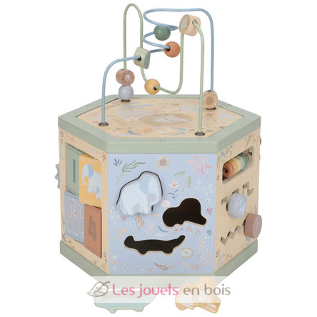 Cubo attività esagonale Safari Friends LD7431 Little Dutch 1