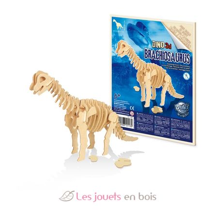 6 dinosauri in legno da assemblare BUK-D6B Buki France 2