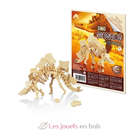 6 dinosauri in legno da assemblare BUK-D6B Buki France 3