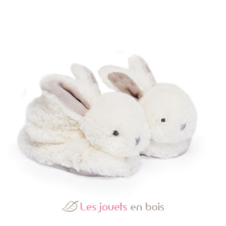 Pantofole Bunny Bonbon taupe 0-6 mesi DC1310 Doudou et Compagnie 2