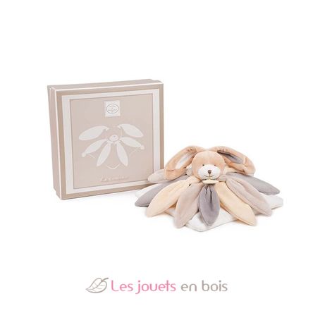 Peluche Coniglio con petali tortora 28 cm DC2792 Doudou et Compagnie 2