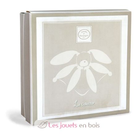 Peluche Coniglio con petali tortora 28 cm DC2792 Doudou et Compagnie 3