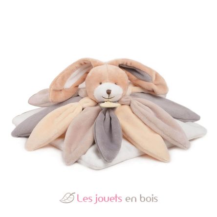 Peluche Coniglio con petali tortora 28 cm DC2792 Doudou et Compagnie 1