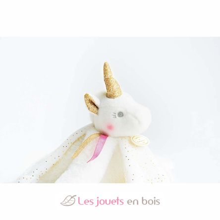 Lucie l'unicorno di peluche oro DC3275 Doudou et Compagnie 2