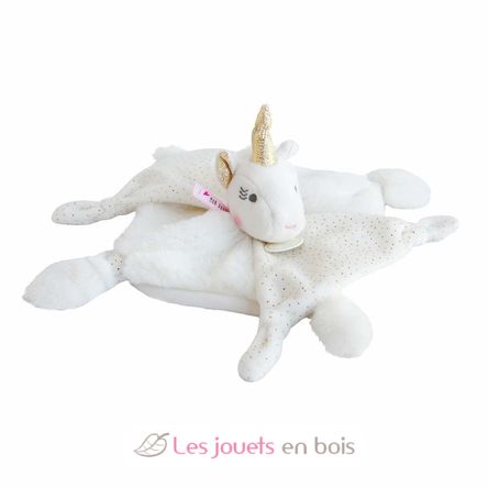 Lucie l'unicorno di peluche oro DC3275 Doudou et Compagnie 3