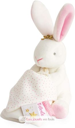 Coniglio Pantin Peluche con fiori DC3513 Doudou et Compagnie 2