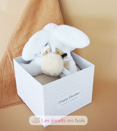 Happy Wild Lapin Pompon Naturel DC3738 Doudou et Compagnie 4