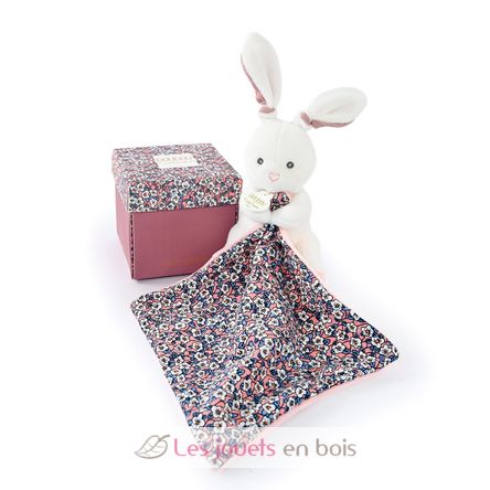 Peluche coniglio con panno di coccole rosa DC4020 Doudou et Compagnie 1